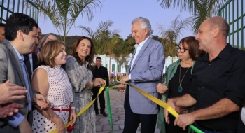 Na cidade de Goiás, Caiado entrega restauração do Palácio da Instrução